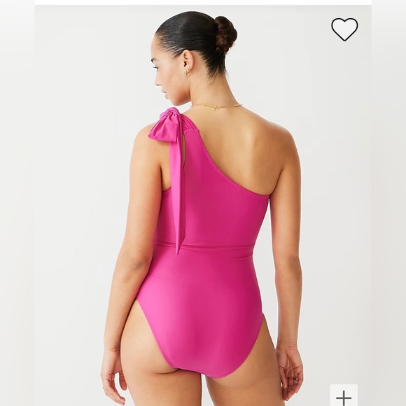 NWT J.Crew Bow One Shoulder One Piece - Picture 2 of 8